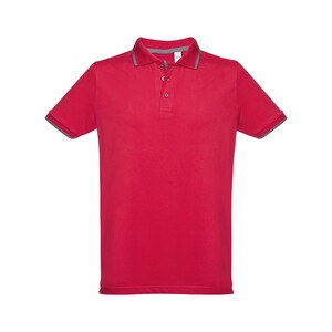Men's Polo Shirt with contrast colour trim and buttons - Egotier 30137