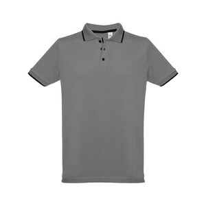 Men's Polo Shirt with contrast colour trim and buttons - Egotier 30137
