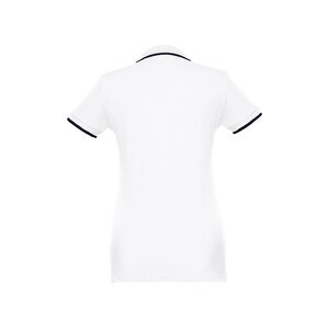 Women's Polo Shirt with contrast colour trim and buttons - Egotier 30138