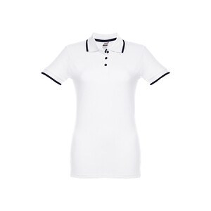 Women's Polo Shirt with contrast colour trim and buttons - Egotier 30138