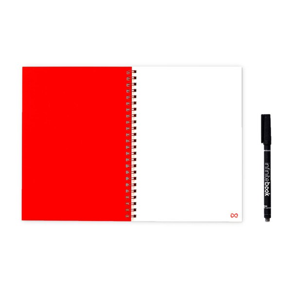 A5 Infinitebook with flexible cover and 15 plain whiteboard pages - InfiniteBook 33200