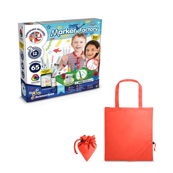 Educational kit supplied with a 190T folding gift bag - Science4You 35809