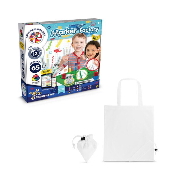 Educational kit supplied with a 190T folding gift bag - Science4You 35809