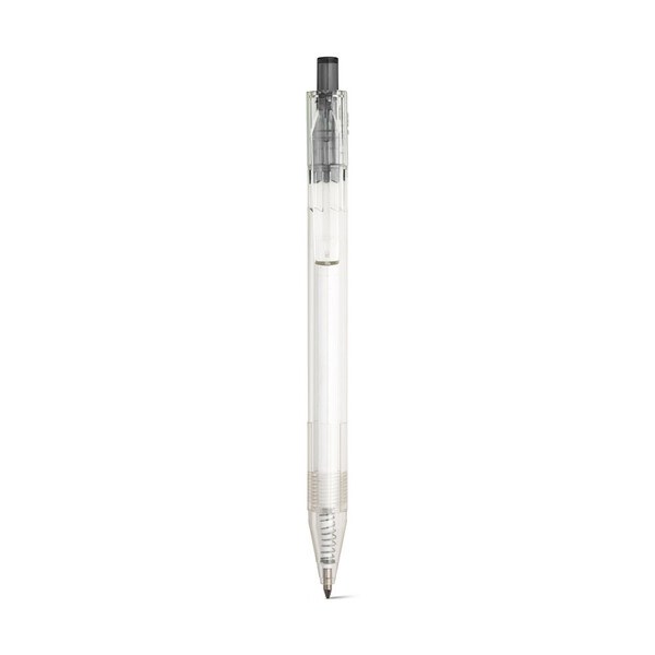 rPET ball pen pen with coloured button - Egotier 91794