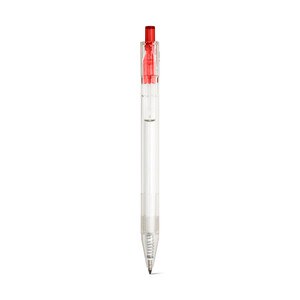 rPET ball pen pen with coloured button - Egotier 91794