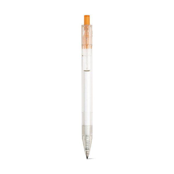 rPET ball pen pen with coloured button - Egotier 91794