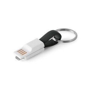 USB cable with 2 in 1 connector in ABS and PVC - Egotier 97152