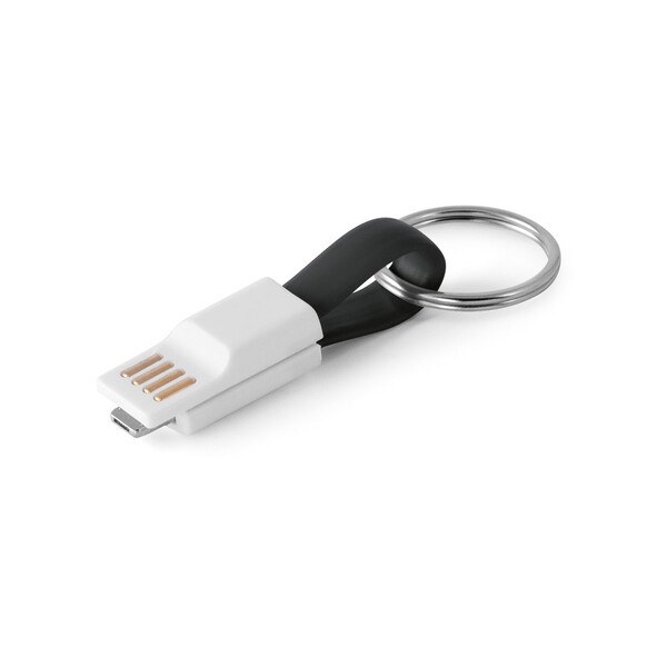 USB cable with 2 in 1 connector in ABS and PVC - Egotier 97152