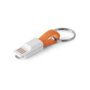 USB cable with 2 in 1 connector in ABS and PVC - Egotier 97152