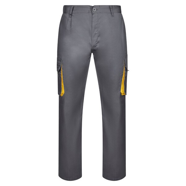 Velilla 36004 - Two-tone multi-pocket twill trousers (200g/m²), in cotton (35%) and polyester (65%)