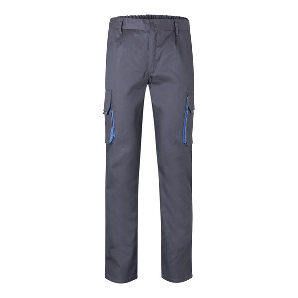 Velilla 36004 - Two-tone multi-pocket twill trousers (200g/m²), in cotton (35%) and polyester (65%)