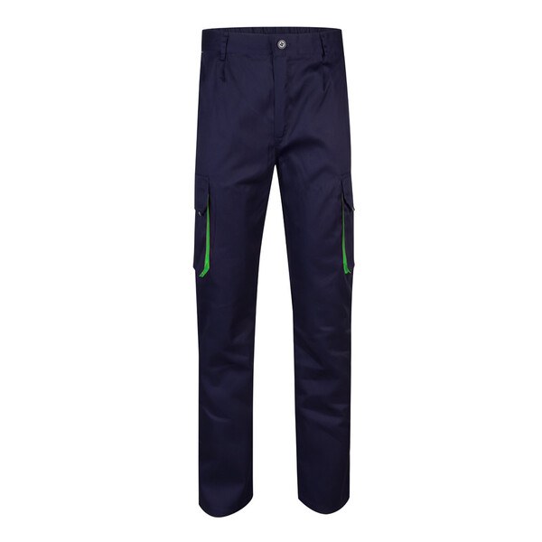 Velilla 36004 - Two-tone multi-pocket twill trousers (200g/m²), in cotton (35%) and polyester (65%)