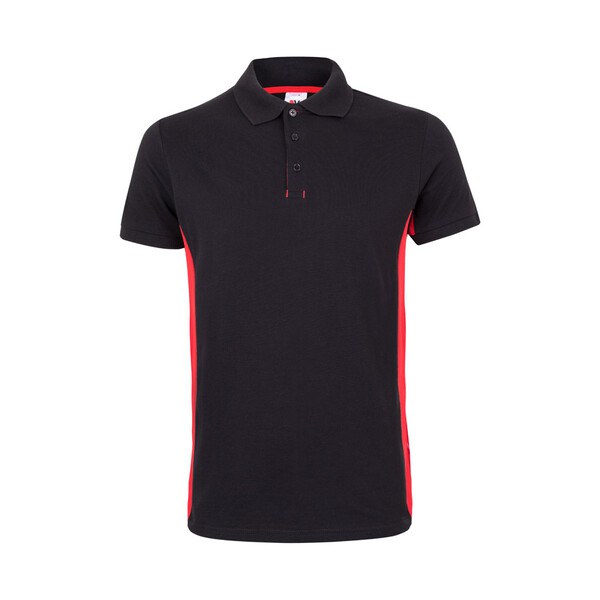 Velilla 36039 - Two-tone piqué polo shirt (180g/m²), short sleeve, in cotton (60%) and polyester (40%)