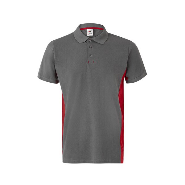 Velilla 36039 - Two-tone piqué polo shirt (180g/m²), short sleeve, in cotton (60%) and polyester (40%)
