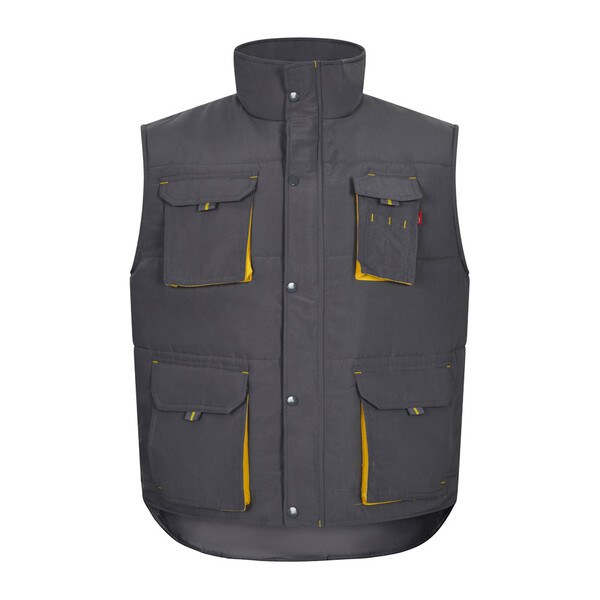 Velilla 36082 - Padded vest, two-tone, multi-pocket (120g/m²), in polyester (100%)