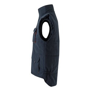 Velilla 36082 - Padded vest, two-tone, multi-pocket (120g/m²), in polyester (100%)