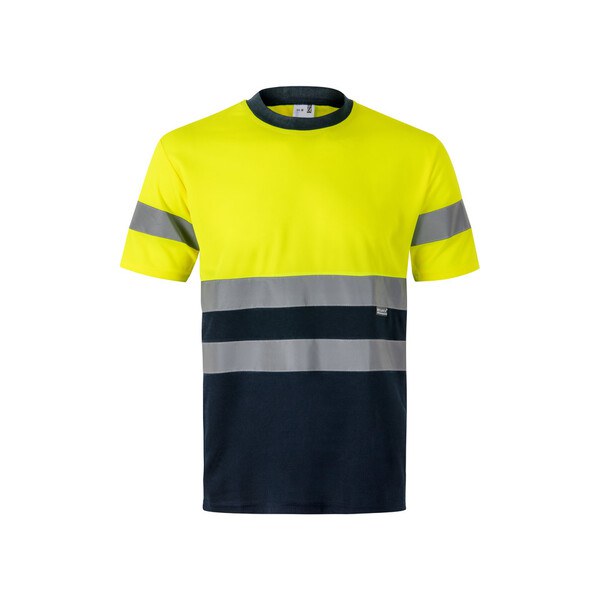 Velilla 36093 - Two-tone bird-eye technical T-shirt (140g/m²), in polyester (100%)
