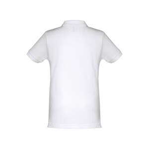 TH Clothes 11184 - Kids short-sleeved 100% cotton piqué polo shirt unisex). White