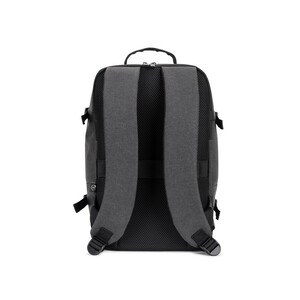 Backpack developed to fulfil the dimensions required by airlines in high-density 600D recycled polyester - Egotier 92361