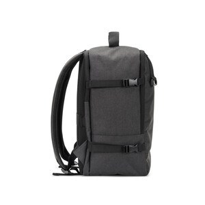 Backpack developed to fulfil the dimensions required by airlines in high-density 600D recycled polyester - Egotier 92361