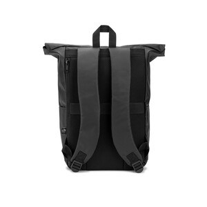 Roll top backpack with a zip system design that allows the top to be rolled up to fit the volume of the backpack - Egotier 92571