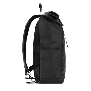 Roll top backpack with a zip system design that allows the top to be rolled up to fit the volume of the backpack - Egotier 92571