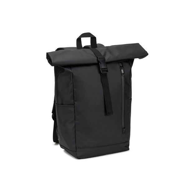 Roll top backpack with a zip system design that allows the top to be rolled up to fit the volume of the backpack - Egotier 92571