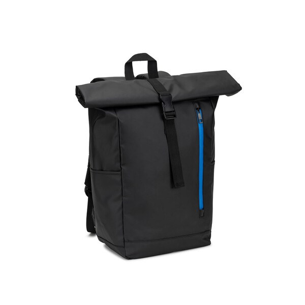Roll top backpack with a zip system design that allows the top to be rolled up to fit the volume of the backpack - Egotier 92571