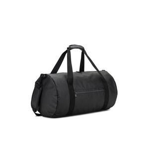 Cylindrical sports bag in high-density 600D recycled polyester with side compartment for shoes - Egotier 92573
