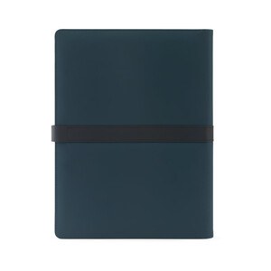 A4 folder in PU (50% recycled) with magnetic closure and notepad with lined pages - Egotier 93656