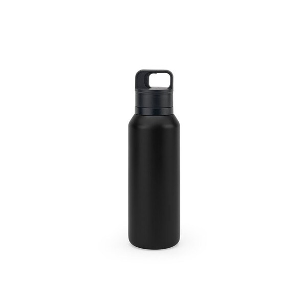 Stainless steel bottle (91% recycled) with vacuum insulated double wall 590 mL - Egotier 94376