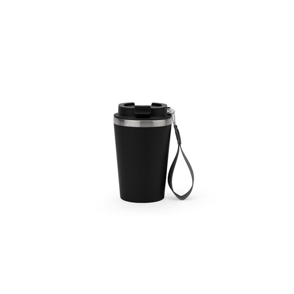Stainless steel travel cup (90% rSS) with double wall and matt finish 460 mL - Egotier 94377