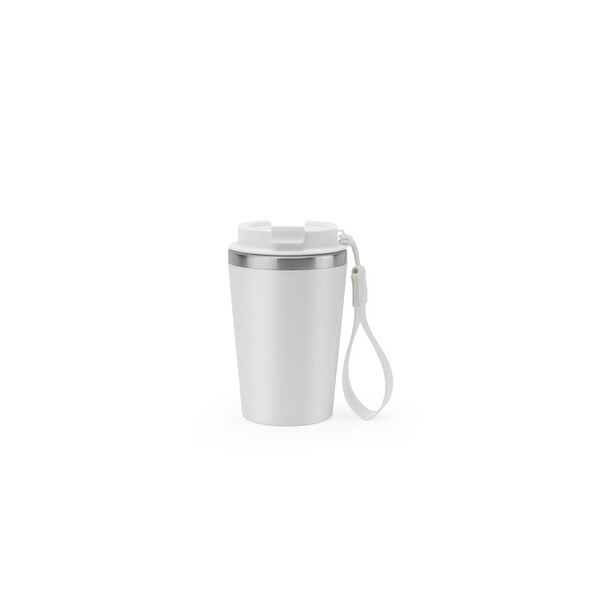 Stainless steel travel cup (90% rSS) with double wall and matt finish 460 mL - Egotier 94377
