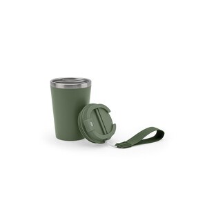 Stainless steel travel cup (90% rSS) with double wall and matt finish 460 mL - Egotier 94377
