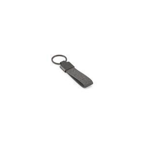 Rectangular-shaped keyring made of metal and recycled pet (30% recycled) - Egotier 95098
