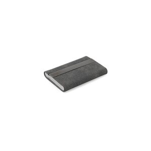 Set consisting of a card holder and a key holder, both made of metal and recycled polyester (30% rPET) - Egotier 95100