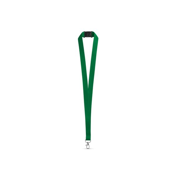Polyester lanyard with safety clasp - Egotier 95125