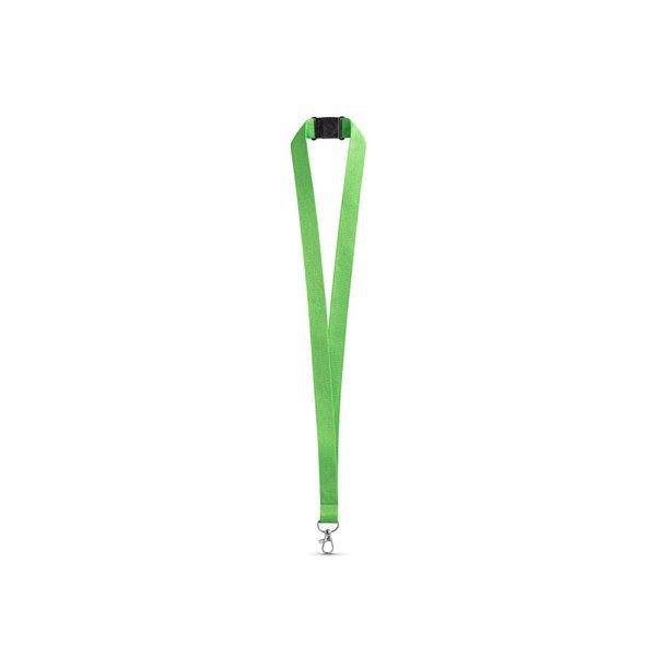 Polyester lanyard with safety clasp - Egotier 95125