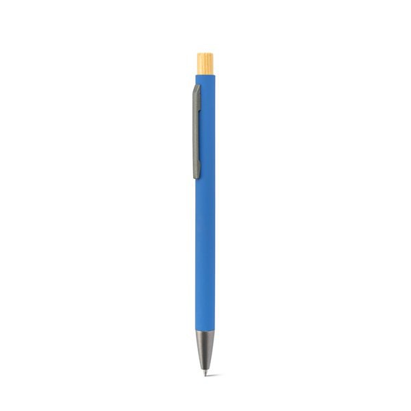 Ballpoint pen in recycled aluminum (100% rAL), with rubber finish - Egotier 91987