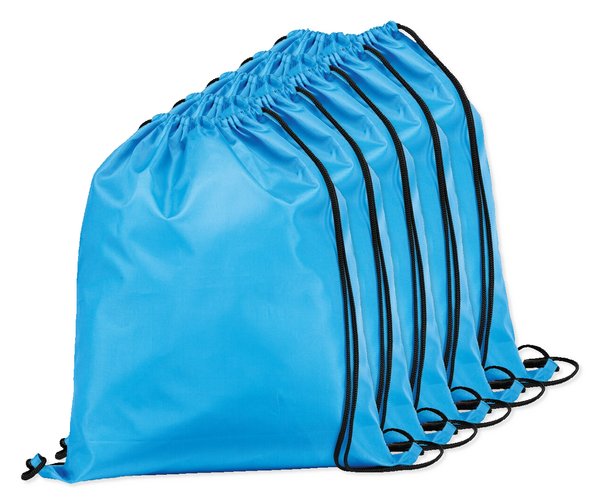 Pack of 5 Egotier 92910 - 210D drawstring backpack