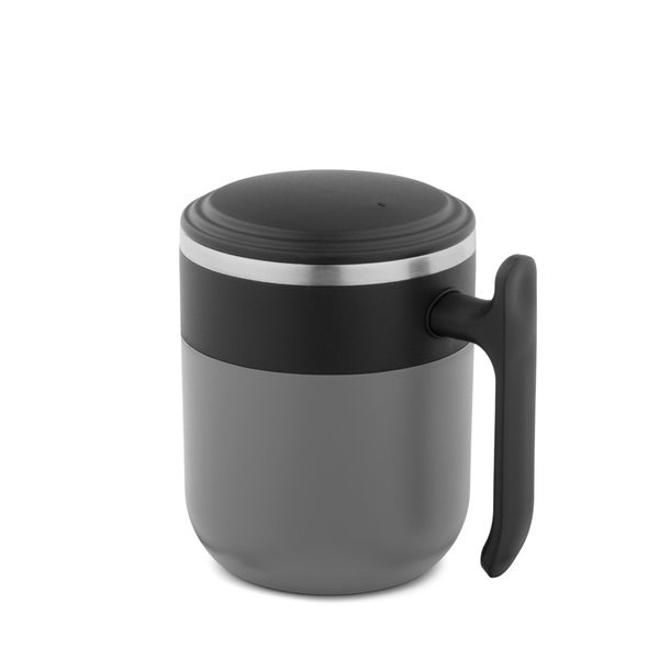 Travel mug with a stainless steel interior and a matt finish, 400 mL - Egotier 94439