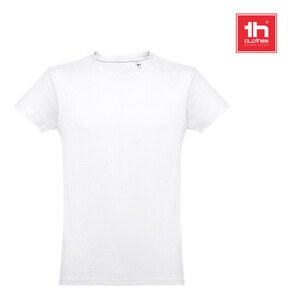 TH Clothes 30101 - Men's tubular cotton T-shirt. White