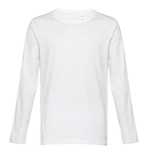 TH Clothes 30123 - Mens long-sleeved tubular cotton T-shirt