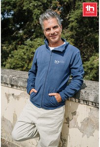 TH Clothes 30164 - Men's Polar fleece jacket with elasticated cuffs