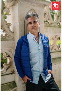 TH Clothes 30246 - Men's hooded jacket in 300T taffeta