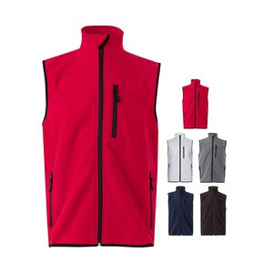 Velilla 36136 - Soft shell vest (280g/m²), with polar lining, in polyester (94%) and elastane (6%)