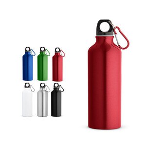 Recycled aluminium bottle with carabiner 530 mL - Egotier 54623