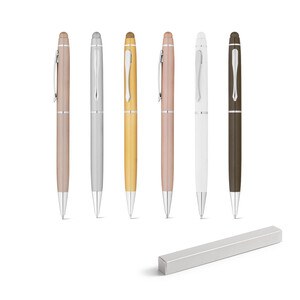 Ball pen in metal with touch tip - Egotier 81144