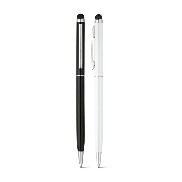 Ball pen with touch tip in aluminium - Egotier 81158
