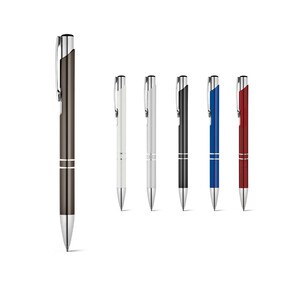 Aluminium ball pen with clip - Egotier 81165
